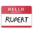 您好，我名称是鲁珀特 Hello My Name Is Rupert